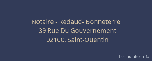 Notaire - Redaud- Bonneterre