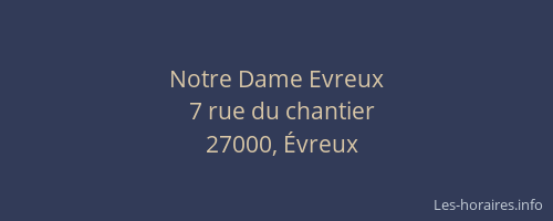 Notre Dame Evreux