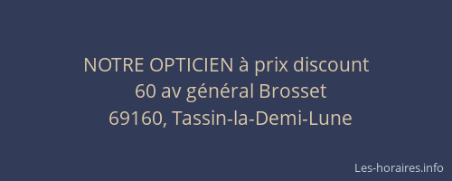 NOTRE OPTICIEN à prix discount