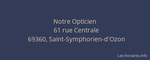 Notre Opticien