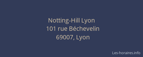 Notting-Hill Lyon