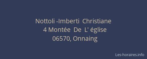 Nottoli -Imberti  Christiane
