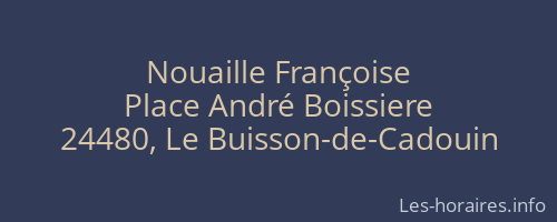 Nouaille Françoise