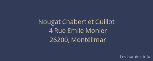 Nougat Chabert et Guillot