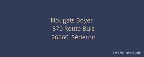 Nougats Boyer