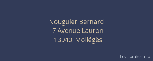 Nouguier Bernard