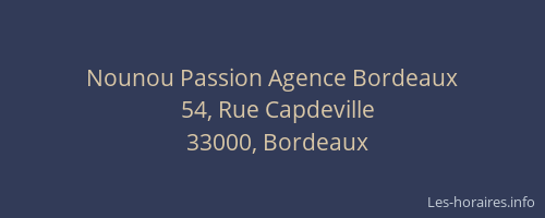 Nounou Passion Agence Bordeaux