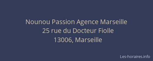Nounou Passion Agence Marseille