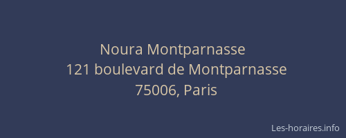 Noura Montparnasse