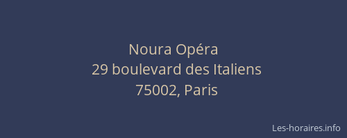 Noura Opéra