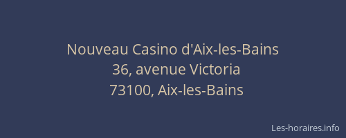 Nouveau Casino d'Aix-les-Bains