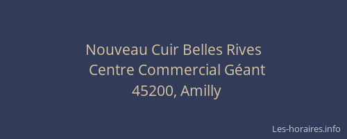 Nouveau Cuir Belles Rives