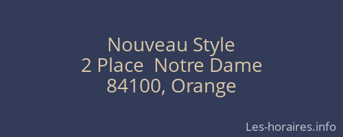 Nouveau Style