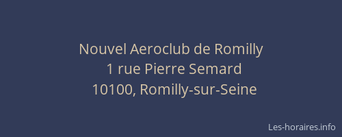 Nouvel Aeroclub de Romilly
