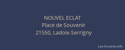 NOUVEL ECLAT