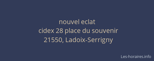 nouvel eclat