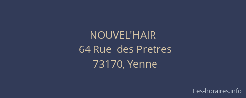 NOUVEL'HAIR