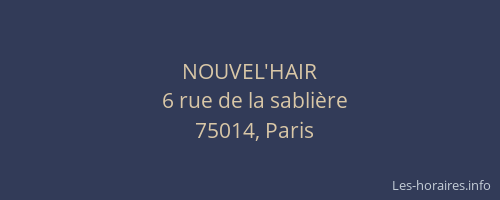 NOUVEL'HAIR
