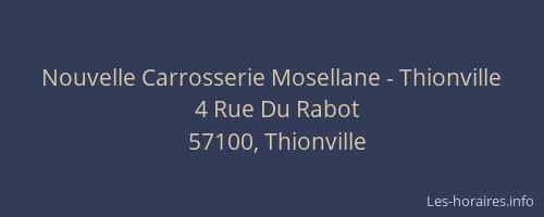 Nouvelle Carrosserie Mosellane - Thionville