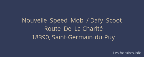 Nouvelle  Speed  Mob  / Dafy  Scoot