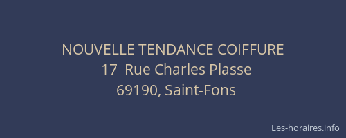 NOUVELLE TENDANCE COIFFURE