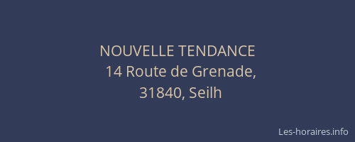NOUVELLE TENDANCE