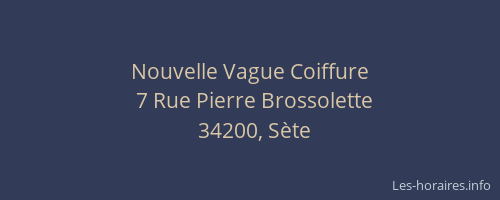 Nouvelle Vague Coiffure