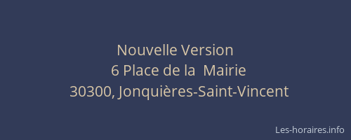 Nouvelle Version
