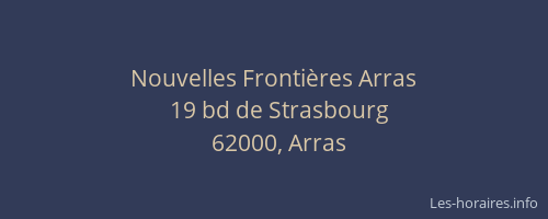 Nouvelles Frontières Arras