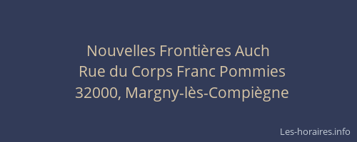 Nouvelles Fronti&egrave;res Auch
