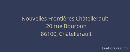 Nouvelles Frontières Châtellerault