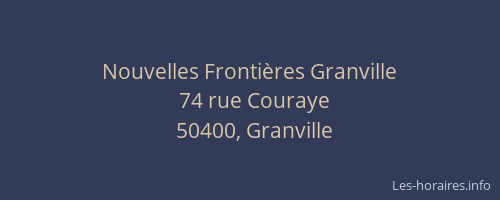 Nouvelles Frontières Granville