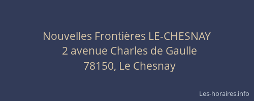 Nouvelles Frontières LE-CHESNAY
