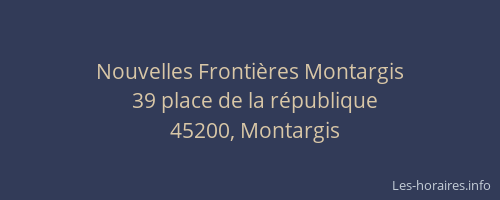 Nouvelles Frontières Montargis