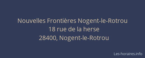 Nouvelles Frontières Nogent-le-Rotrou