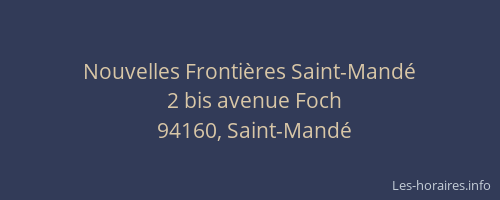 Nouvelles Frontières Saint-Mandé