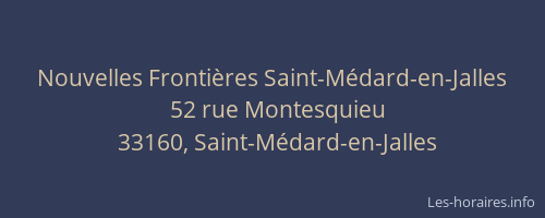 Nouvelles Frontières Saint-Médard-en-Jalles