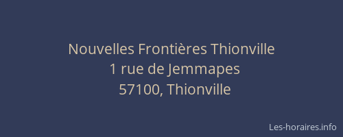 Nouvelles Frontières Thionville