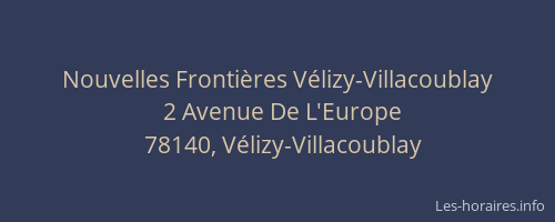 Nouvelles Frontières Vélizy-Villacoublay