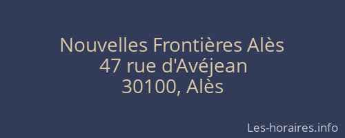 Nouvelles Frontières Alès