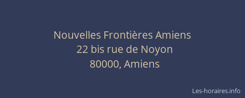Nouvelles Frontières Amiens