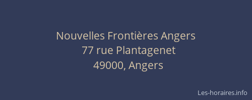 Nouvelles Frontières Angers