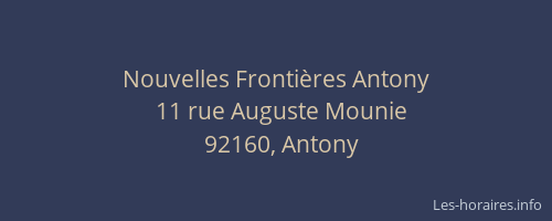 Nouvelles Frontières Antony