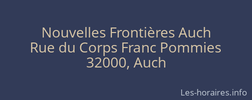 Nouvelles Frontières Auch