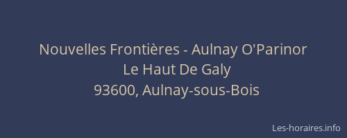 Nouvelles Frontières - Aulnay O'Parinor