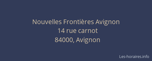 Nouvelles Frontières Avignon
