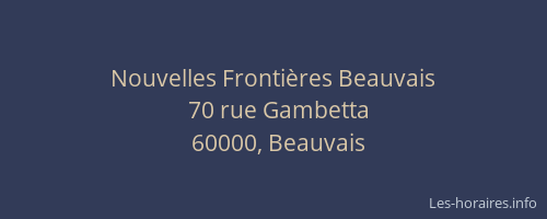 Nouvelles Frontières Beauvais