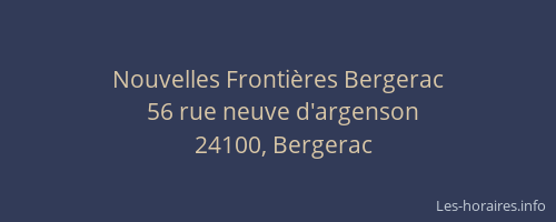 Nouvelles Frontières Bergerac