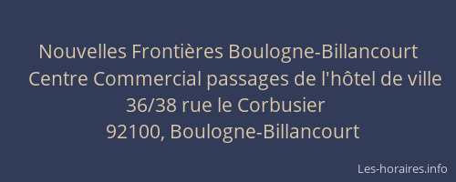 Nouvelles Frontières Boulogne-Billancourt