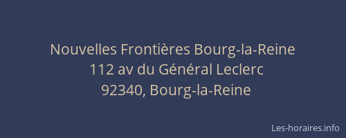 Nouvelles Frontières Bourg-la-Reine
